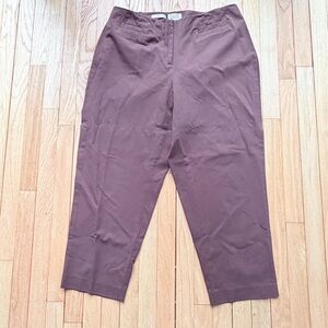 Talbots women’s classic fit Dark Brown Chinos